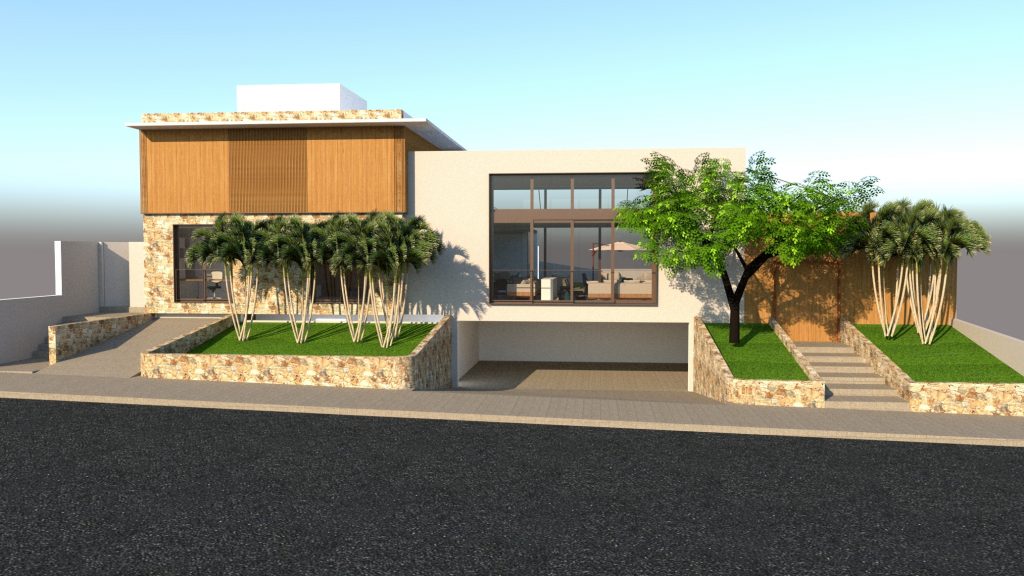Projeto de casa em alphaville em desenvolvimento.