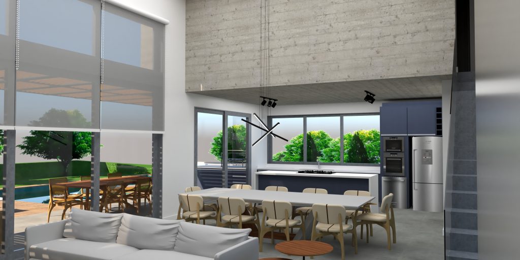 Projeto residencial em condomínio fechado.